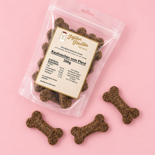 Hypoallergener Pferde Snack für Hunde – geeignet bei empfindlicher Verdauung und Allergien