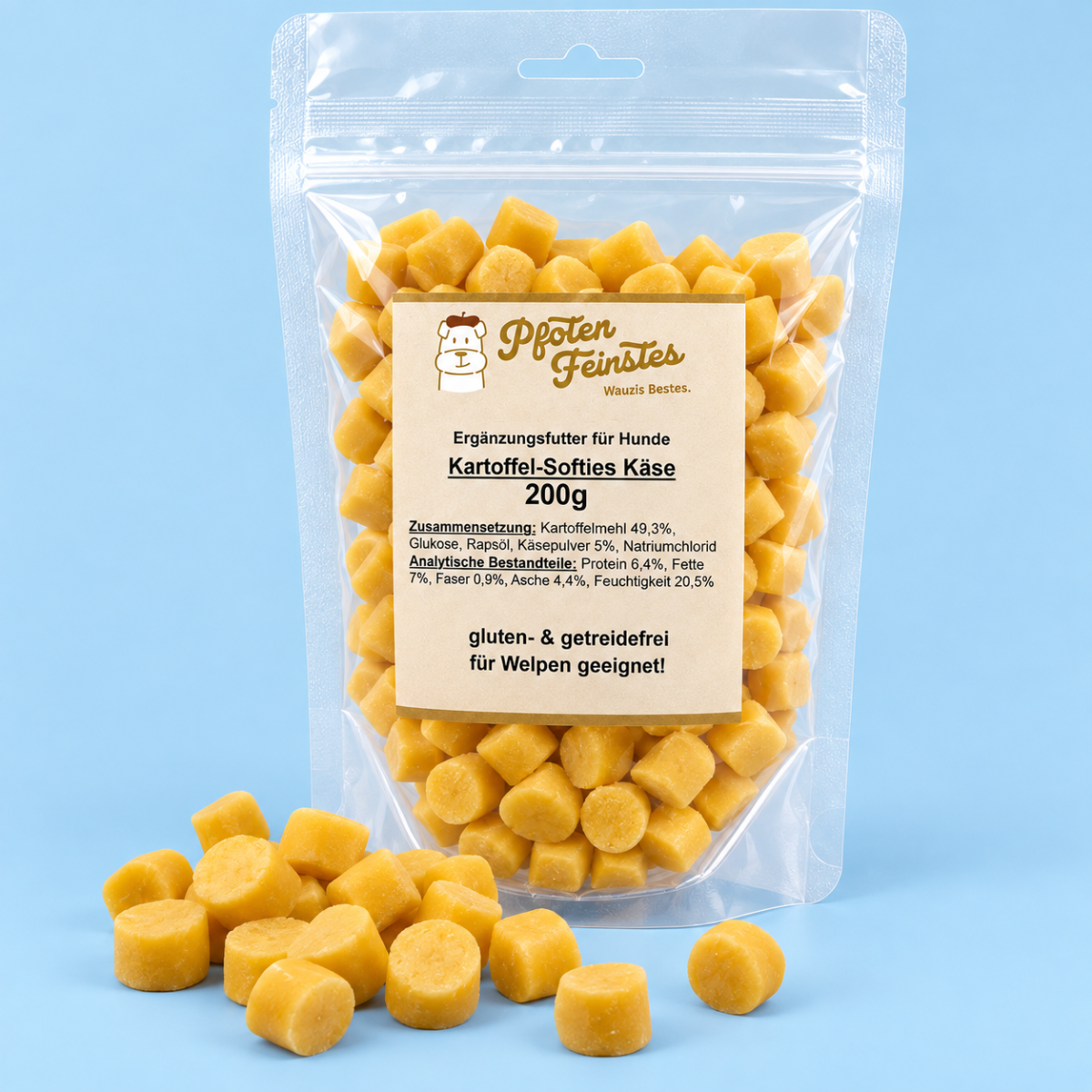 Kartoffel Käse Softies für Hunde – weicher Trainingssnack und ideale Belohnung