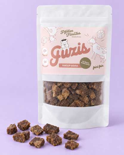 RINDER-Würfel Hundesnack – 100 % Rind & ideal für Training, monoprotein