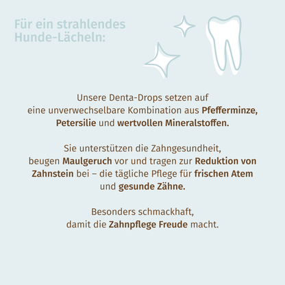Snacks für Hunde zur Unterstützung der Zahnpflege und bei Maulgeruch