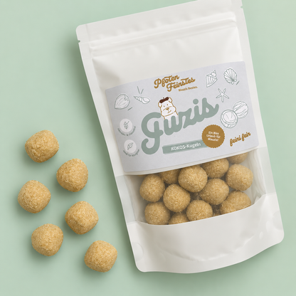 Kleiner vegetarischer Hundesnacks mit Kokos – ideal für Training und als Belohnung - aus Österreich!
