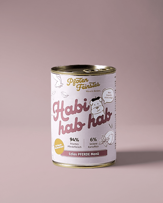 Hypoallergenes Nassfutter für Hunde mit Pferd – ideal bei Allergien und sensibler Verdauung