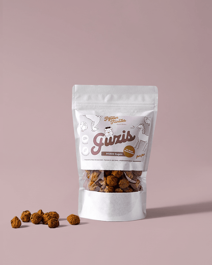 Pferde Kugeln Hundesnack – hypoallergen und ideal für sensible Hunde mit empfindlicher Verdauung 100 % Pferdefleisch