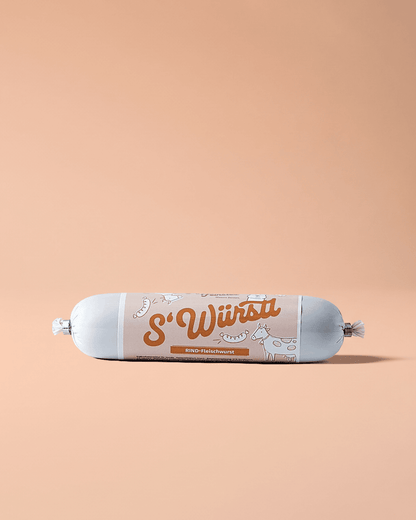 Rind Fleischwurst für Hunde – proteinreicher Trainingssnack und ideale Belohnung