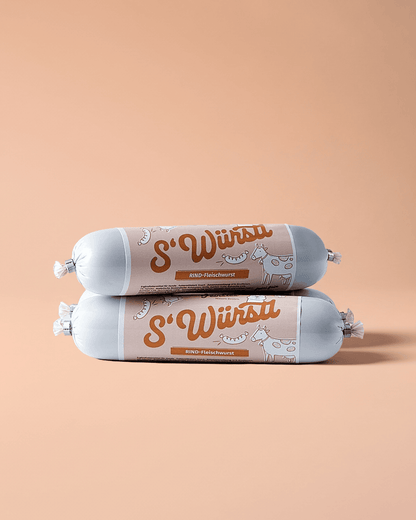 Hundesnack aus Rind – weiche Fleischwurst für Training und Belohnung