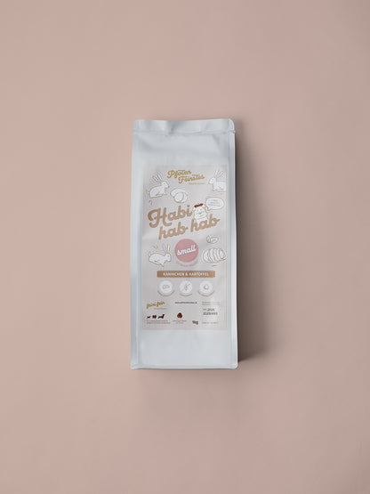 Hypoallergenes Trockenfutter für kleine Hunde mit Kaninchen und Kartoffel