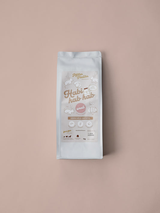 Hypoallergenes Trockenfutter für kleine Hunde mit Kaninchen und Kartoffel