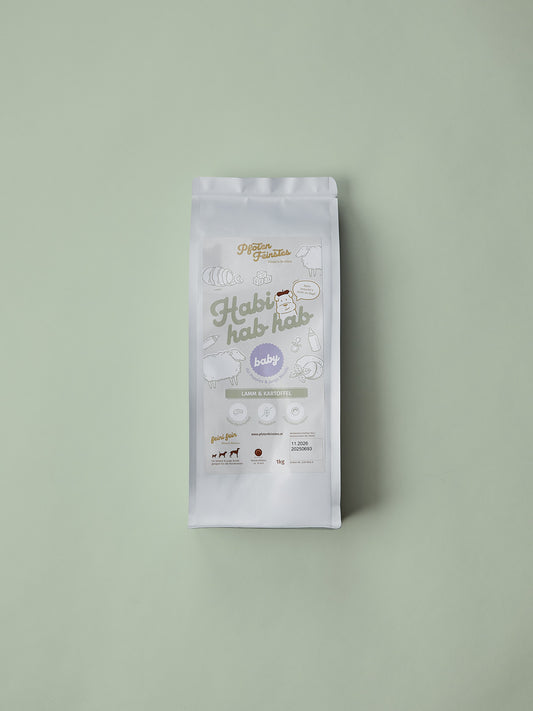 Welpen Trockenfutter mit Lamm und Kartoffel – getreidefrei und gut verträglich