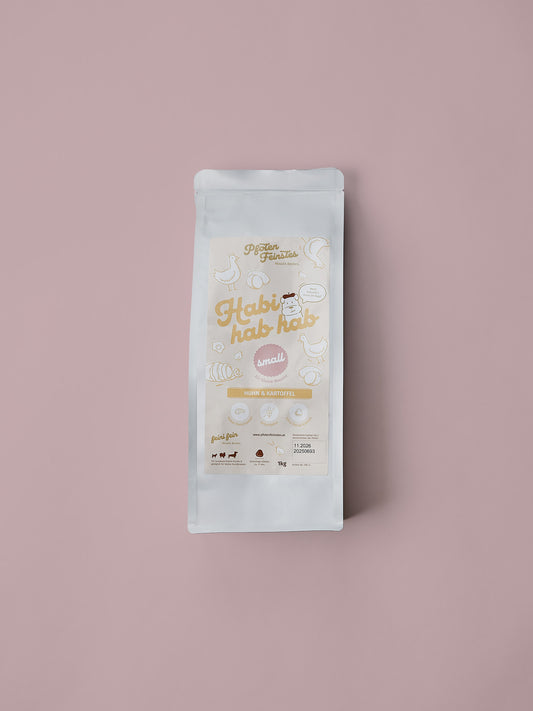 Trockenfutter für kleine Hunde mit Huhn und Kartoffel – kleine Kroketten und ausgewogene Ernährung