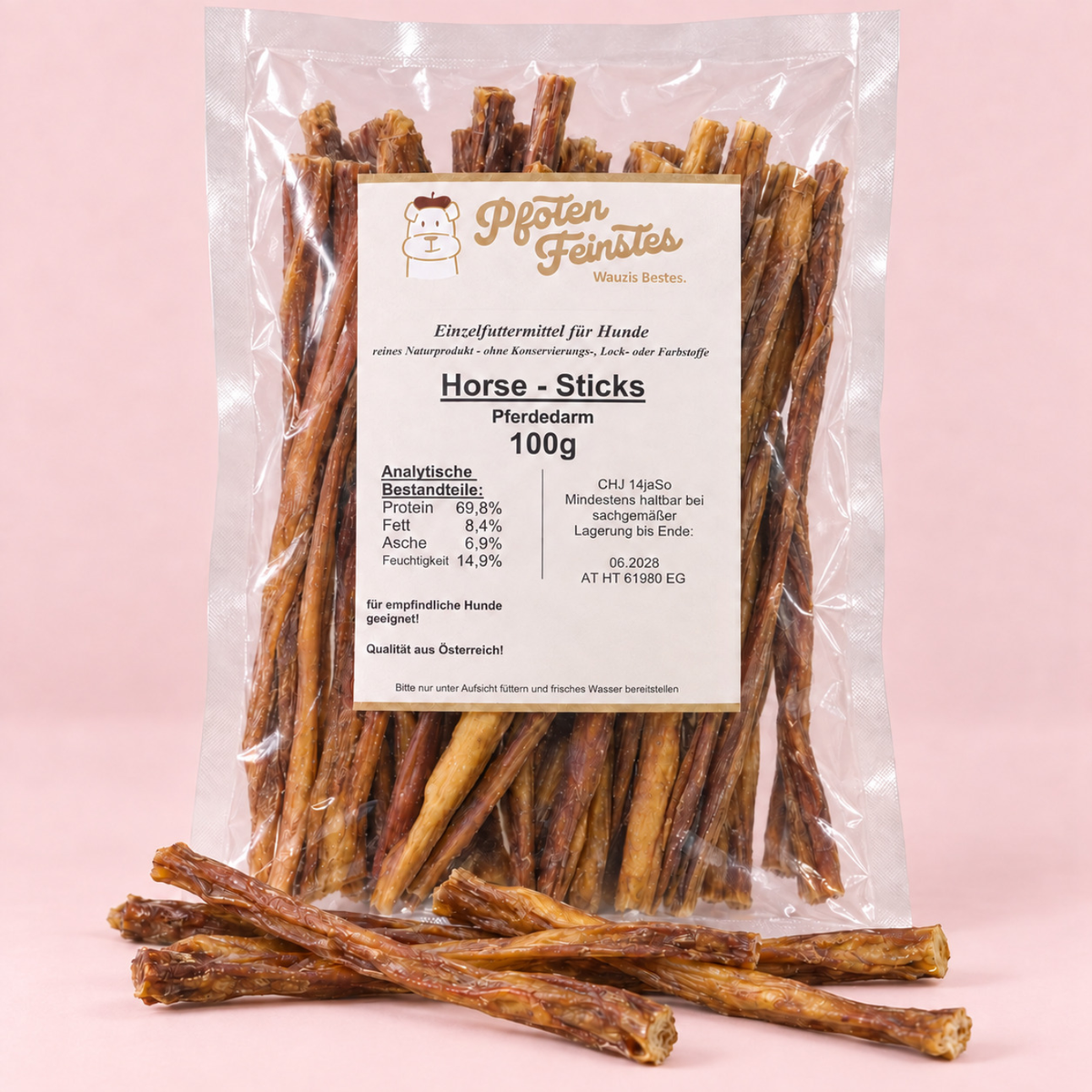 Hypoallergene Horse-Sticks für Hunde aus Pferd – ideal für sensible Hunde mit Allergien