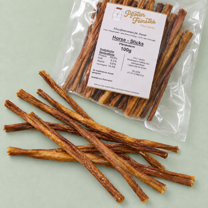 Hypoallergene Horse-Sticks für Hunde aus Pferd – ideal für sensible Hunde mit Allergien