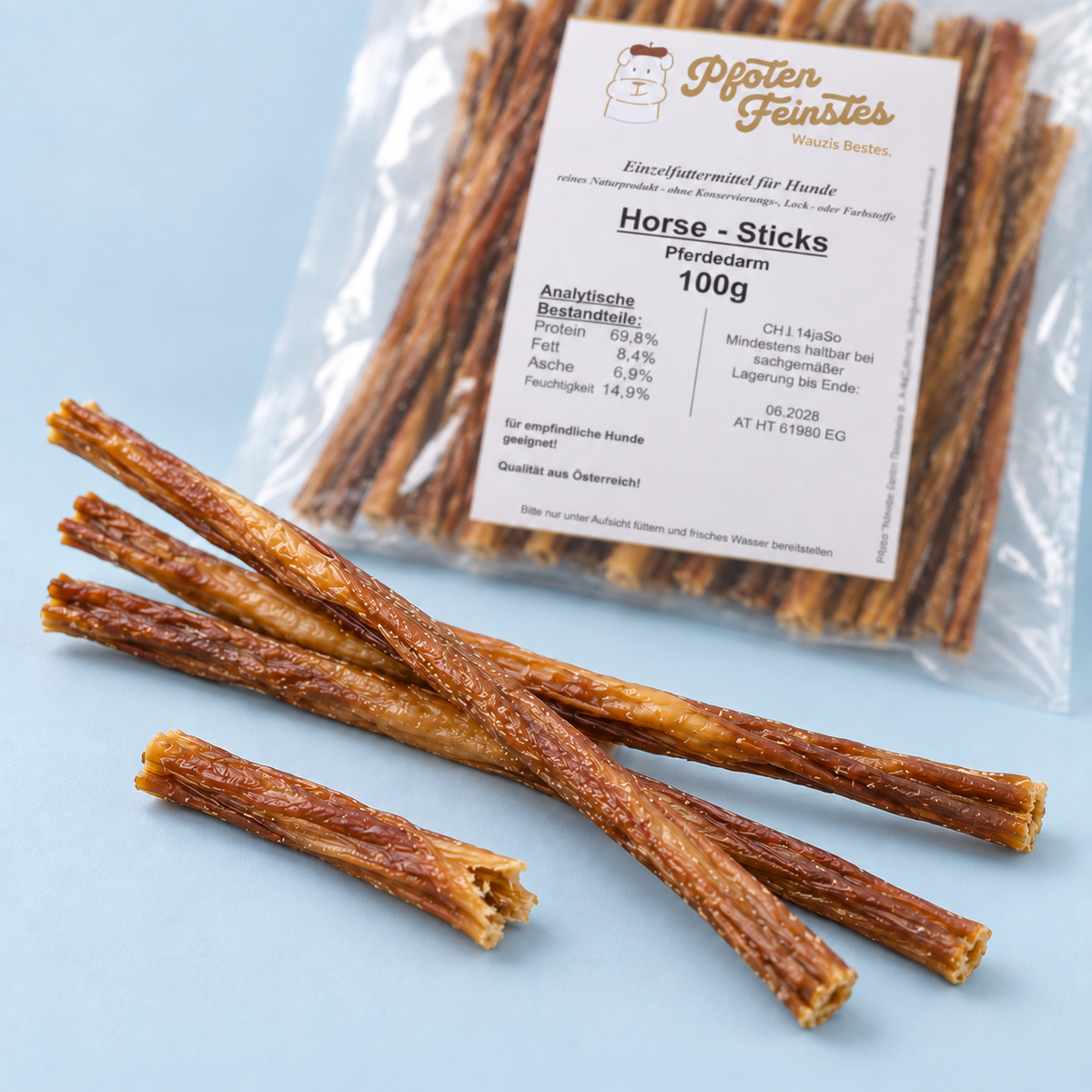 Hypoallergene Horse-Sticks für Hunde aus Pferd – ideal für sensible Hunde mit Allergien